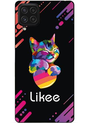 Силіконовий чохол бампер для samsung a12 з малюнком likee лайки