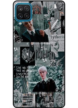 Чехол силиконовый для samsung m12 с рисунком slytherin слизерин драко малфой гарри поттер harry