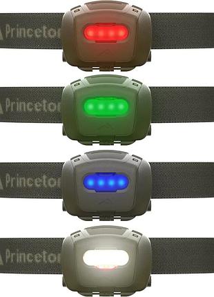 Фонарь налобный princeton tec quad tactical, 78 lumens ц:olive drab