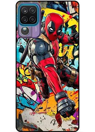 Чехол силиконовый бампер для samsung a22 с рисунком deadpool marvel дэдпул