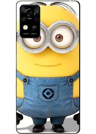 Чехол силиконовый бампер для zte blade a31 с рисунком миньон стюарт minion