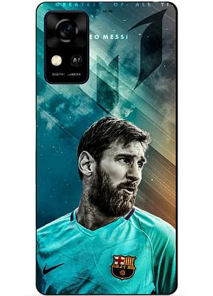 Силіконовий чохол бампер для zte blade a31 з малюнком leo messi мессі
