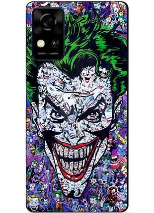 Силіконовий чохол бампер для zte blade a31 з малюнком джокер joker