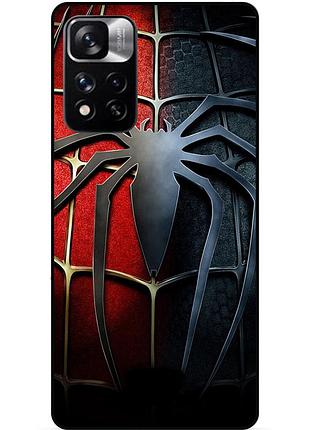 Силіконовий чохол бампер для xiaomi redmi note 11 pro plus 5g з малюнком людина-павук spider man