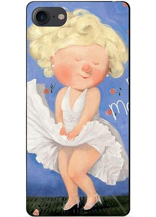Силиконовый чехол бампер для iphone se 3 2022 с рисунком мэрилин монро гапчинская marilyn monroe