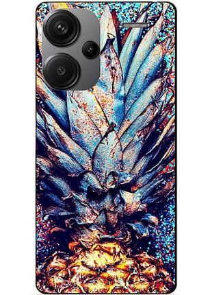 Чехол силиконовый бампер для xiaomi redmi note 13 pro plus 5g с рисунком ананас