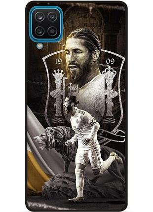 Силіконовий чохол бампер для samsung a22 з малюнком sergio ramos серхио рамос real
