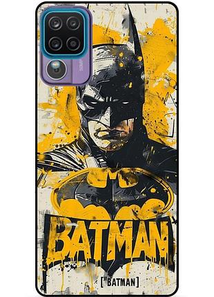 Чехол силиконовый бампер для samsung m12 с рисунком batman dc бэтмен