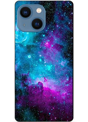Силіконовий чохол бампер для iphone 14 з малюнком галактика космос