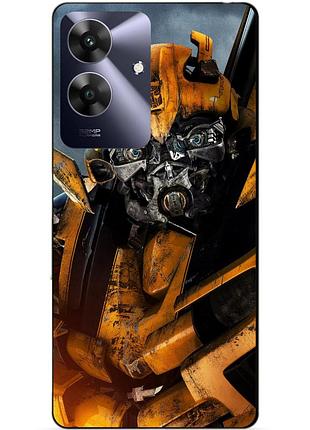 Силіконовий чохол бампер для realme note 60 з малюнком бамблбі bumblebee трансформери