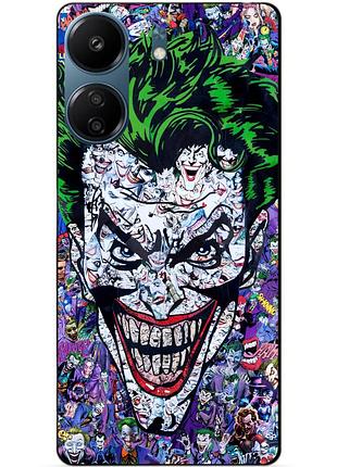 Чехол силиконовый бампер для xiaomi poco c65 с рисунком джокер joker