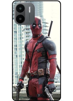 Силиконовый бампер чехол для xiaomi redmi a2 / a1 с рисунком deadpool дэдпул
