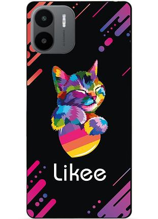 Силиконовый чехол бампер для xiaomi redmi a2 / a1 с рисунком likee лайки