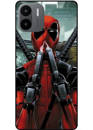 Силиконовый бампер чехол для xiaomi redmi a2 / a1 с рисунком дэдпул deadpool