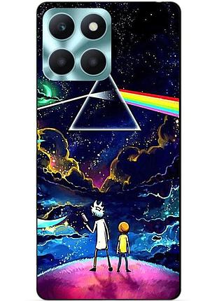 Силіконовий чохол бампер для huawei honor x6a з малюнком рік і морті rick and morty