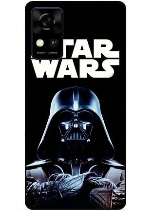 Силіконовий бампер чохол для zte blade a31 з малюнком star wars зоряні війни дарт вейдер