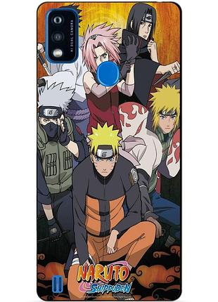 Силіконовий чохол бампер для zte blade a51 з малюнком naruto наруто аніме