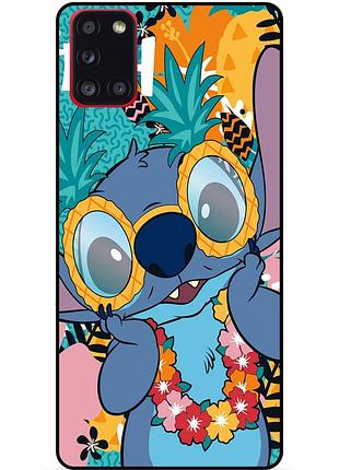 Силіконовий бампер чохол для samsung m31s з малюнком стіч stitch