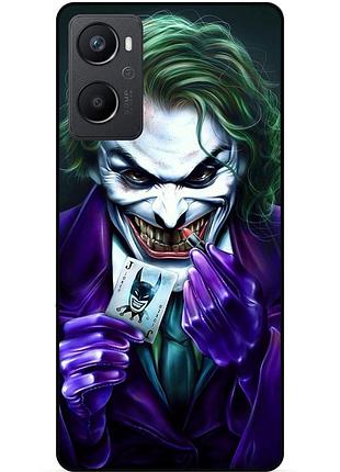 Силиконовый бампер чехол для oppo a96 с рисунком joker джокер