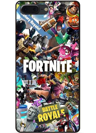 Силіконовий чохол бампер для iphone 7 plus з картинкою fortnite фортнайт