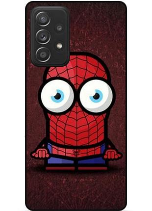 Чехол силиконовый бампер для samsung a32 с рисунком миньон человек паук spider man
