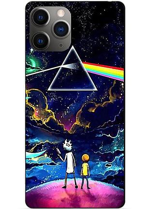 Силіконовий чохол бампер для iphone 11 pro з малюнком рік і морті rick and morty
