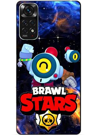 Силиконовый чехол бампер для xiaomi redmi note 11s / note 11 с героем космический бравл нани