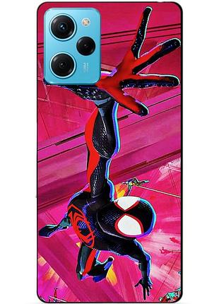 Силіконовий чохол бампер для xiaomi redmi note 12 pro speed edition з малюнком spider man людина-павук