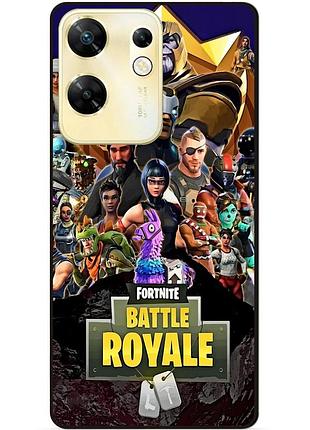 Чехол силиконовый бампер для infinix zero 30 4g с рисунком фортнайт fortnite