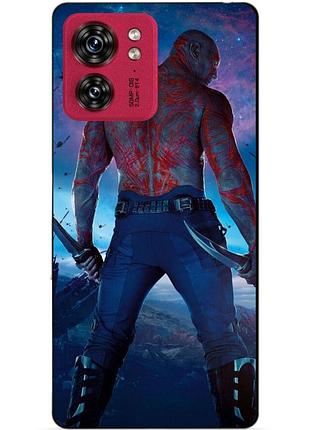 Силиконовый чехол бампер для motorola edge 40 с рисунком дракс стражи галактики drax