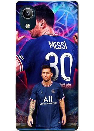 Силіконовий чохол бампер для vivo y91c з малюнком мессі псж messi