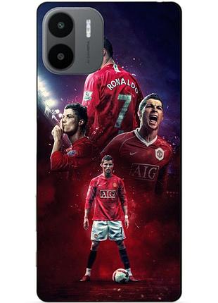 Силиконовый чехол бампер для xiaomi redmi a2 / a1 с рисунком ronaldo mu роналдо