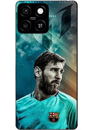 Чехол силиконовый бампер для zte blade a55 с рисунком leo messi месси