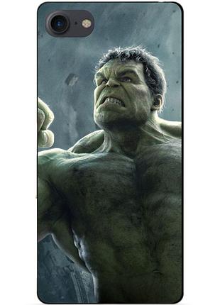 Силиконовый чехол бампер для iphone se 3 2022 с рисунком халк marvel hulk