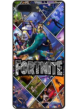 Силіконовий чохол бампер для iphone 8 plus з картинкою фортнайт fortnite