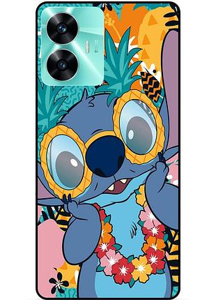 Силіконовий бампер чохол для realme c55 з малюнком стіч stitch
