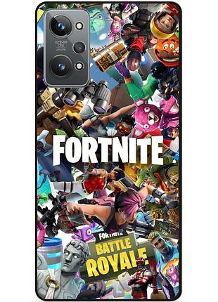Силиконовый чехол бампер для realme gt2 с картинкой fortnite фортнайт