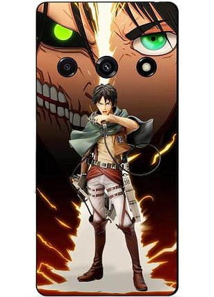 Чехол силиконовый бампер для xiaomi redmi a3 с рисунком атака титанов attack on titan