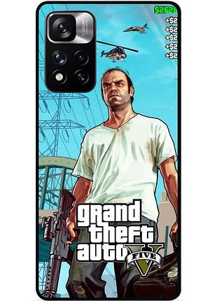 Силіконовий бампер чохол для xiaomi redmi note 11 pro plus 5g з малюнком gta гта