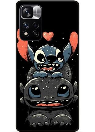 Силиконовый чехол бампер для xiaomi redmi note 11 pro plus 5g с рисунком stitch стич
