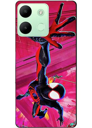 Силіконовий чохол бампер для infinix smart 7 hd з малюнком spider man людина-павук