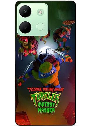 Чехол силиконовый бампер для infinix smart 7 hd с картинкой черепашки ниндзя