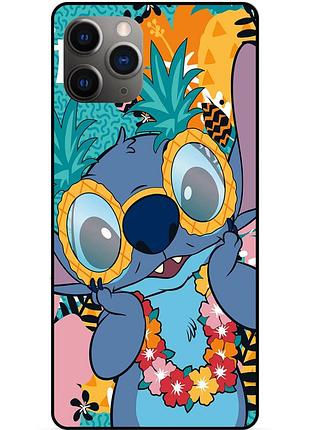 Силіконовий бампер чохол для iphone 11 pro з малюнком стіч stitch