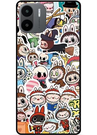 Силиконовый чехол бампер для xiaomi redmi a2 лабубу labubu