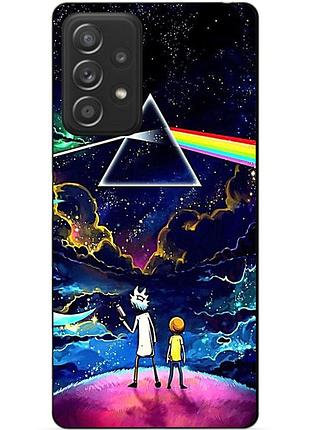 Чехол силиконовый бампер для samsung a32 с рисунком рик и морти rick and morty