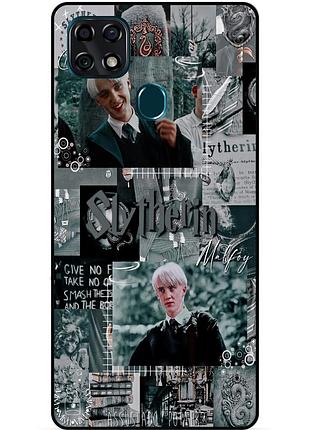 Чехол силиконовый бампер для zte blade 20 smart с рисунком slytherin слизерин драко малфой гарри поттер harry