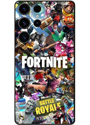 Чехол силиконовый бампер для samsung s23 ultra с картинкой fortnite фортнайт