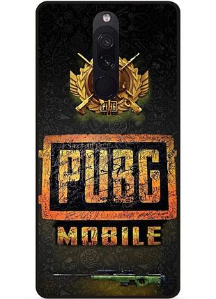 Силіконовий чохол бампер для xiaomi redmi 8 з малюнком пабг pubg