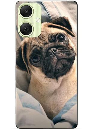 Силіконовий чохол бампер для samsung a06 з малюнком фото мопс