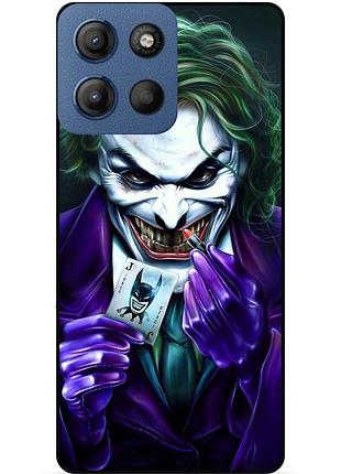 Силіконовий бампер чохол для motorola moto g15 з малюнком joker джокер